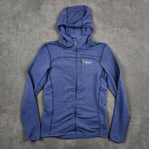 Rab Ascender Light‎ Hoody Womens US 6 Blue Full Zip Lightweight Fleece Jacket